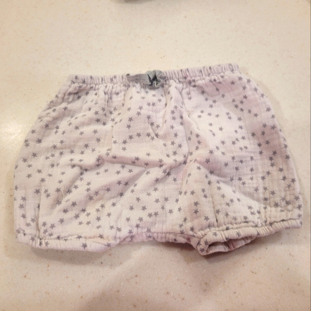 White & Grey Stars Shorts